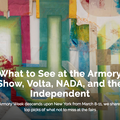 What to See at the Armory Show, Volta, NADA, and t...